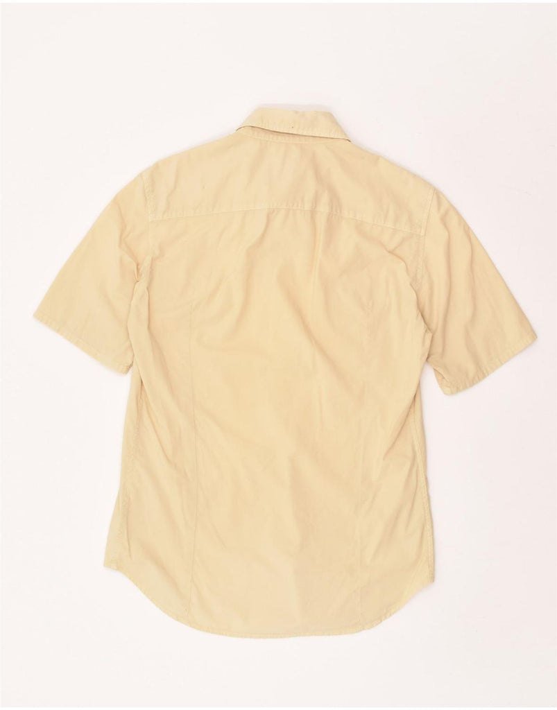 CALVIN KLEIN JEANS Mens Short Sleeve Shirt Small Yellow | Vintage Calvin Klein Jeans | Thrift | Second-Hand Calvin Klein Jeans | Used Clothing | Messina Hembry 