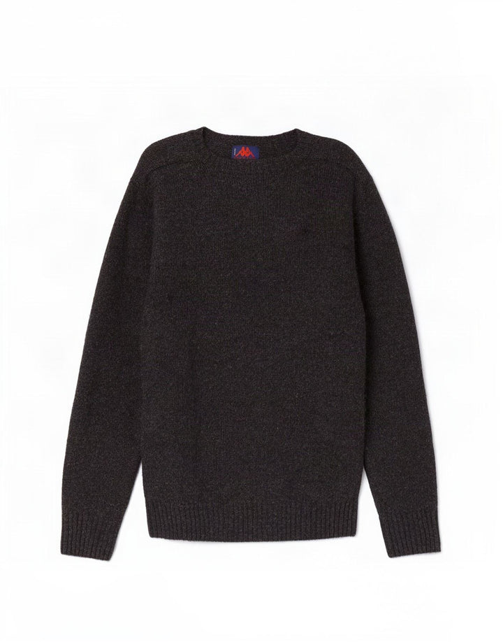 Kappa Mens Crew Neck Jumper Sweater Large Grey Wool