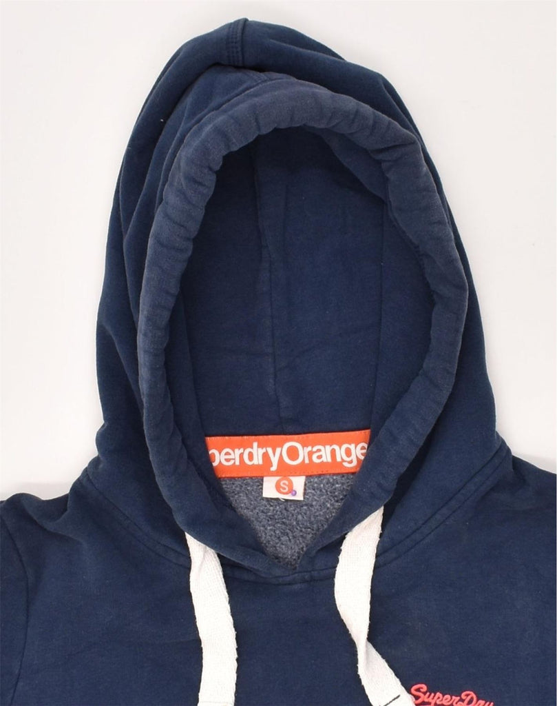 SUPERDRY Mens Hoodie Jumper Small Navy Blue Cotton | Vintage Superdry | Thrift | Second-Hand Superdry | Used Clothing | Messina Hembry 