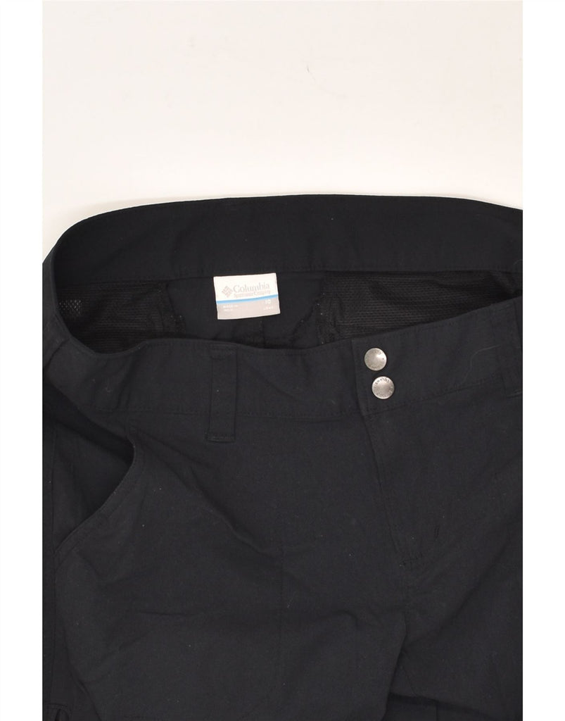 COLUMBIA Womens Chino Shorts US 10 Large Black Nylon | Vintage Columbia | Thrift | Second-Hand Columbia | Used Clothing | Messina Hembry 