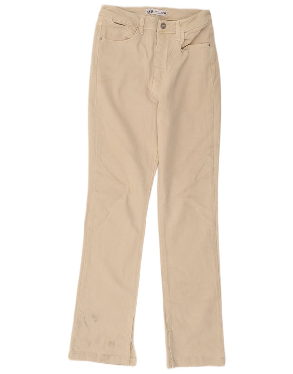 Zara Womens Straight Jeans EU 38 Small W28 L31 Beige