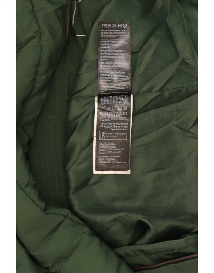 Joules Womens Hooded Padded Coat UK 12 Medium Green Polyester