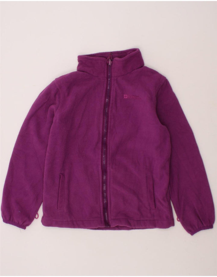 MOUNTAIN WAREHOUSE Girls Fleece Jacket 7-8 Years  Purple Polyester Vintage Mountain Warehouse and Second-Hand Mountain Warehouse from Messina Hembry 