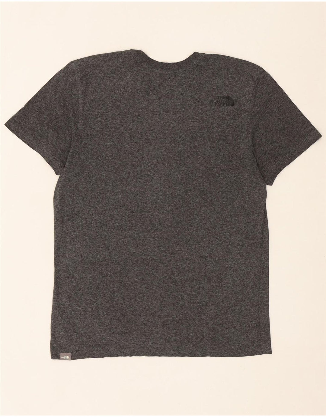 THE NORTH FACE Mens Graphic T-Shirt Top Medium Grey Flecked Cotton Vintage The North Face and Second-Hand The North Face from Messina Hembry 