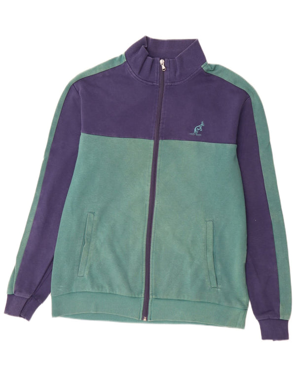 AUSTRALIAN L'ALPINA Mens Tracksuit Top Jacket Large Green Colourblock