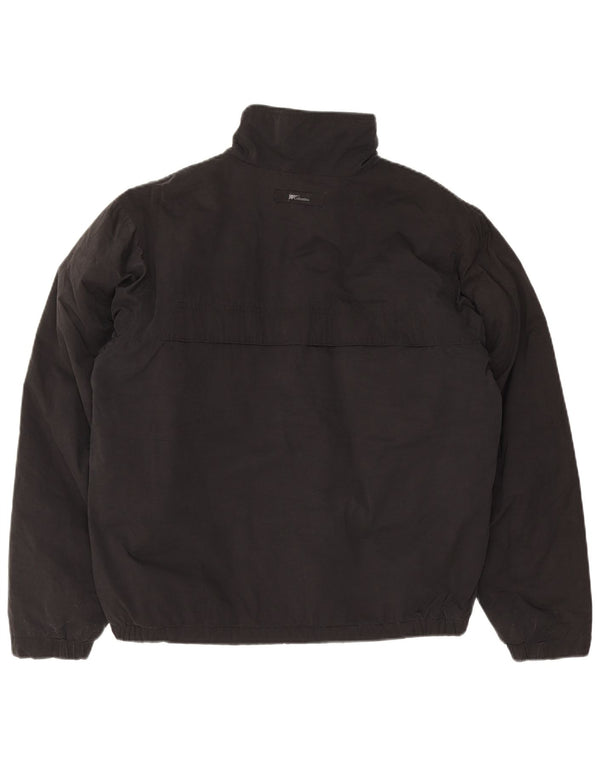 Columbia Mens Windbreaker Jacket UK 38 Medium Black Cotton