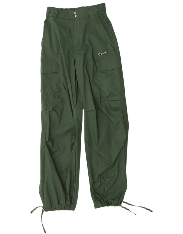 Nike Mens Joggers Cargo Trousers XS W26 L31 Green Cotton