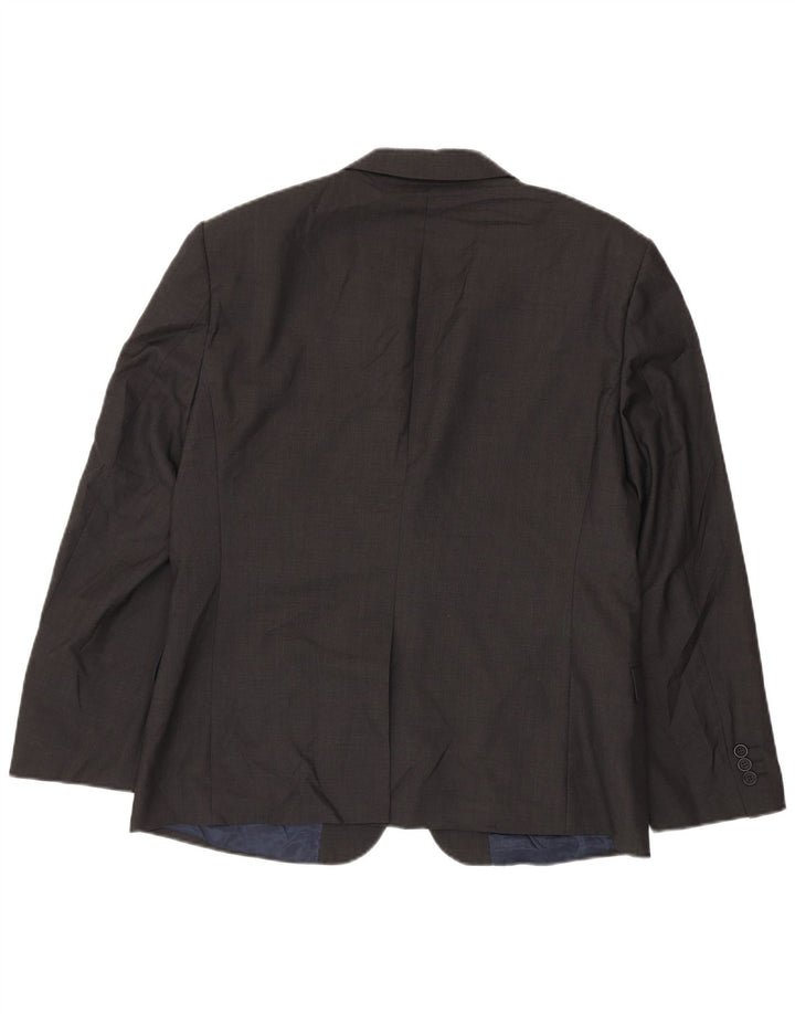 Ted Baker Mens 2 Button Blazer Jacket UK 38 Medium Grey Wool