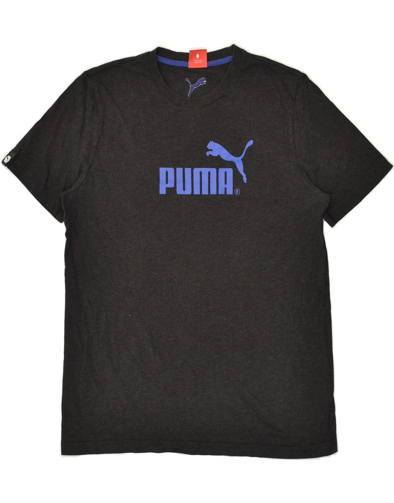 PUMA Mens Graphic T-Shirt Top Medium Grey | Vintage Puma | Thrift | Second-Hand Puma | Used Clothing | Messina Hembry 