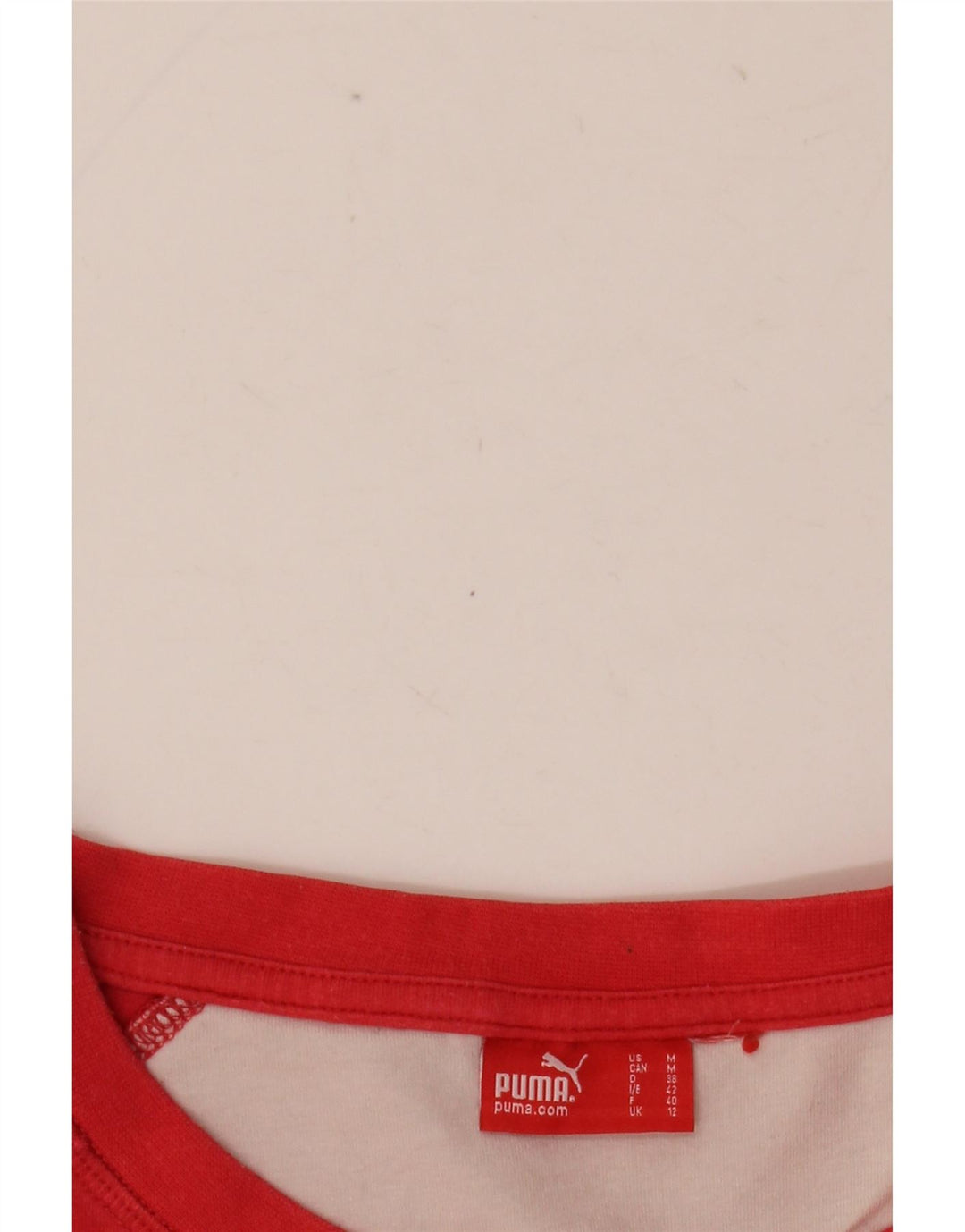 PUMA Womens Top Long Sleeve UK 12 Medium Red