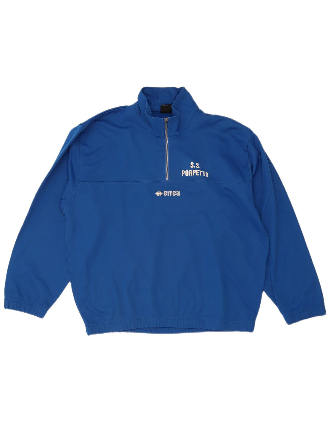 Errea Mens Zip Neck Pullover Tracksuit Top Large Blue