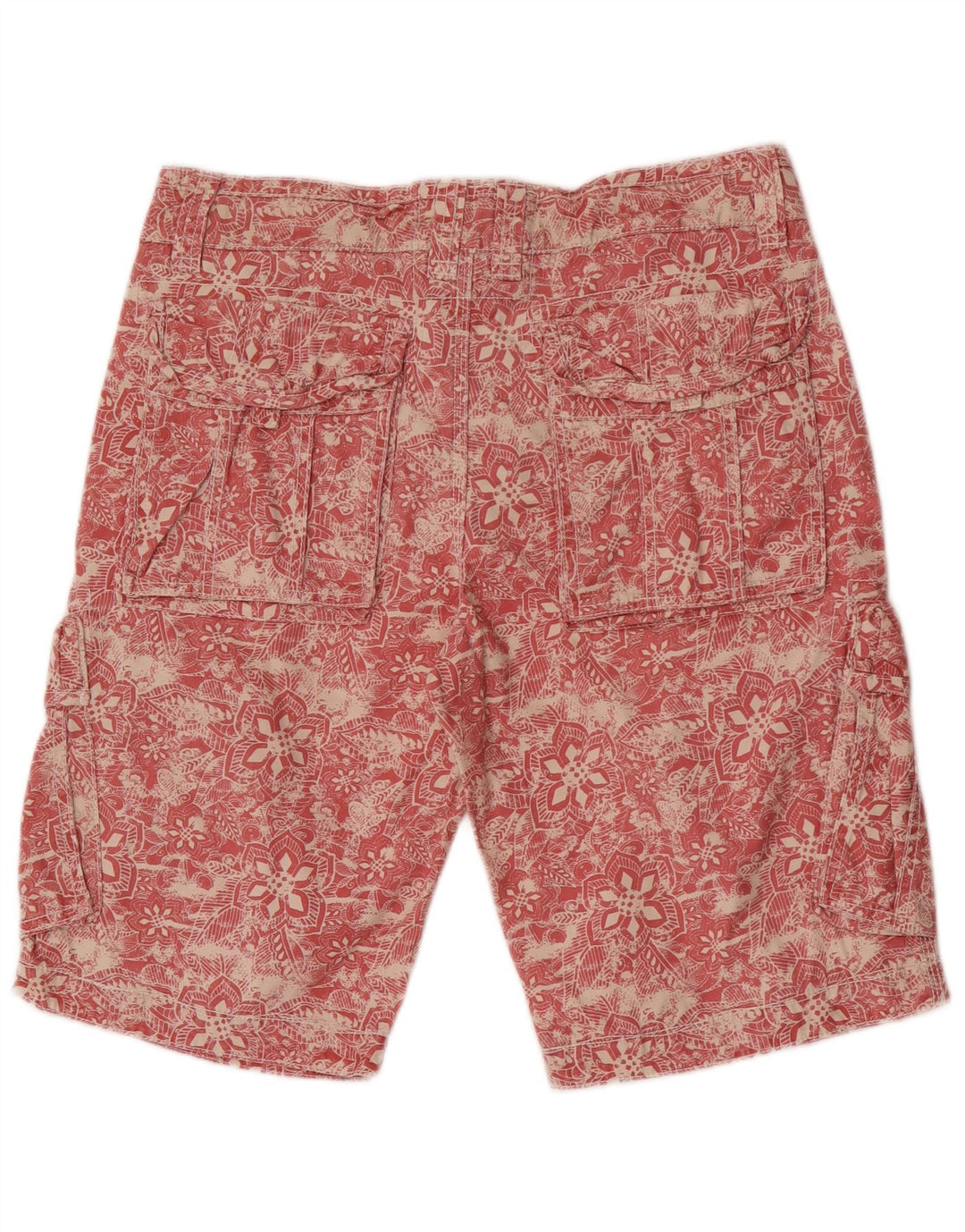 Fat Face Mens Cargo Shorts W32 Medium Red Floral