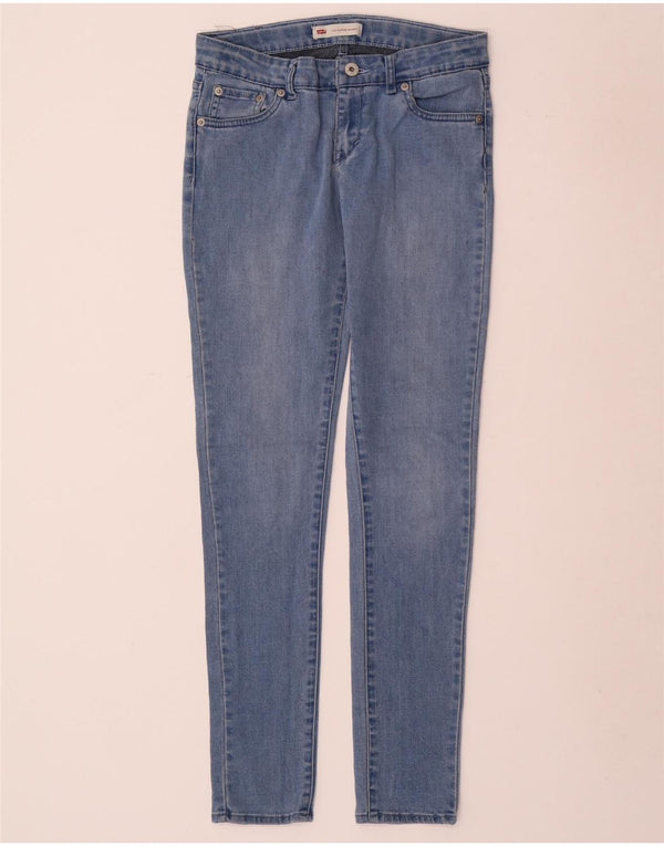 LEVI'S Girls Skinny Jeans 15-16 Years W28 L30 Blue Cotton