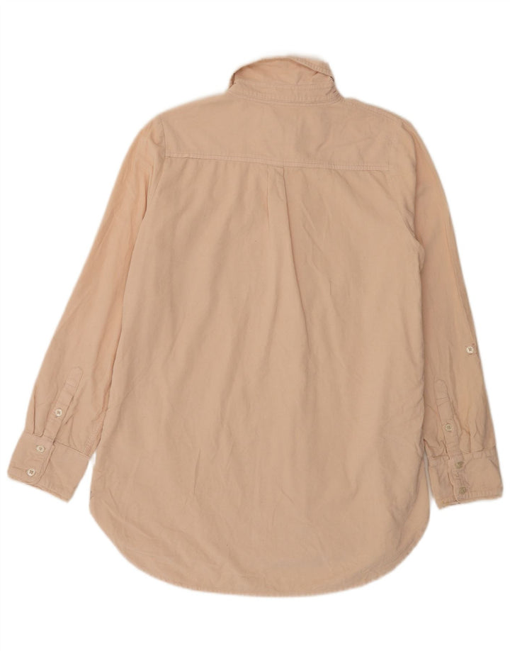 Fat Face Womens Corduroy Shirt UK 12 Medium Beige Cotton