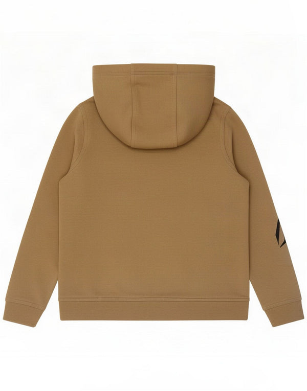 Nike Boys Graphic Hoodie Jumper 10-11 Years Medium Beige Cotton