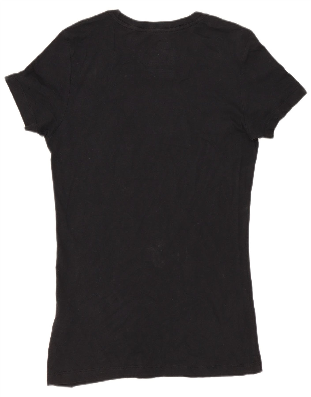 Nike Womens Slim Fit Graphic T-Shirt Top UK 10 Small Black Cotton