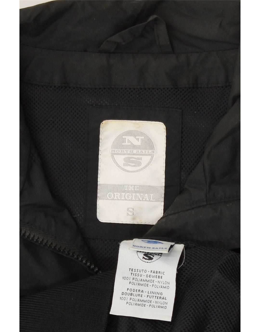 North Sails Mens Bomber Jacket UK 36 Small Black Polyamide