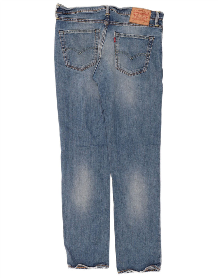 Levi's Womens 511 Slim Jeans W34 L32 Blue Cotton