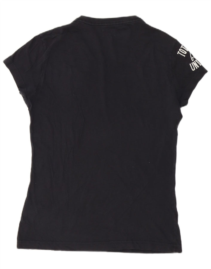 Armani Jeans Mens Graphic T-Shirt Top Medium Navy Blue Cotton