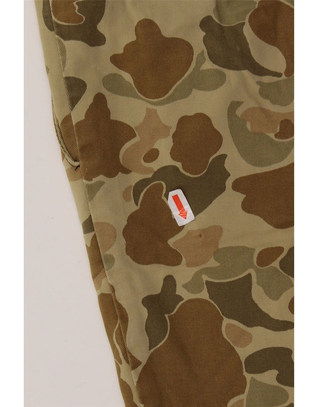 CARHARTT Mens Bermuda Chino Shorts W32 Medium  Khaki Camouflage Cotton