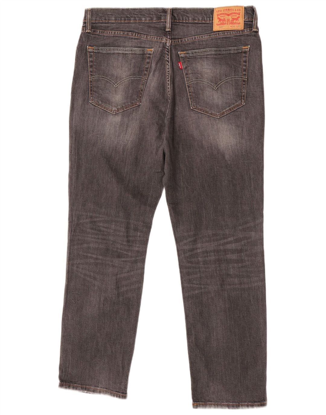 Levi's Mens 541 Slim Jeans W36 L32 Grey Cotton