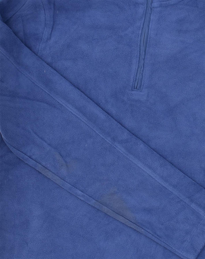 BANANA REPUBLIC Mens Zip Neck Fleece Jumper XS Navy Blue Polyester | Vintage Banana Republic | Thrift | Second-Hand Banana Republic | Used Clothing | Messina Hembry 