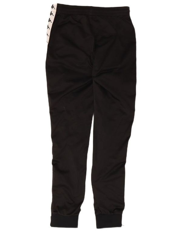 KAPPA Womens Tracksuit Trousers Joggers UK 14 Medium Black Colourblock