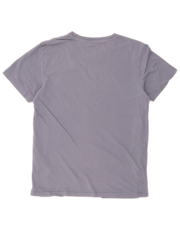 Jack & Jones Mens Graphic T-Shirt Top XS Blue Cotton