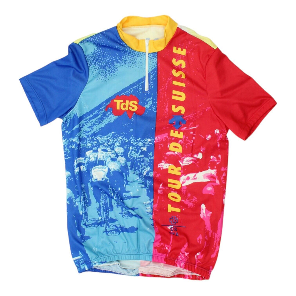 Tour De Suisse CS SKA Mens Cycling Jersey | Vintage Biking Sportswear VTG Vintage Messina Hembry and Second-Hand Messina Hembry from Messina Hembry 