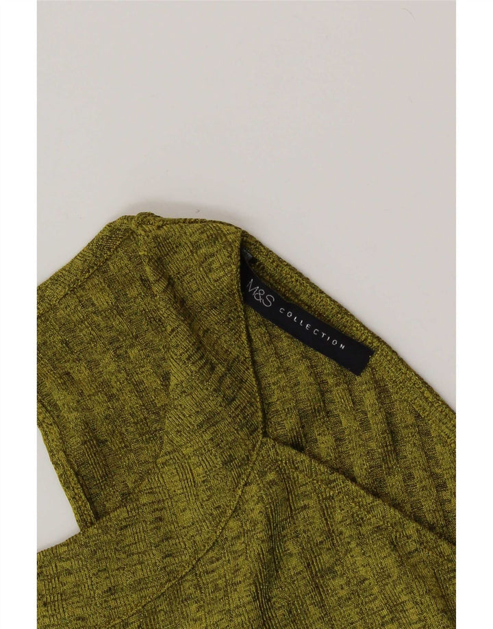 Marks & Spencer Womens Halter Top UK 16 Large Khaki