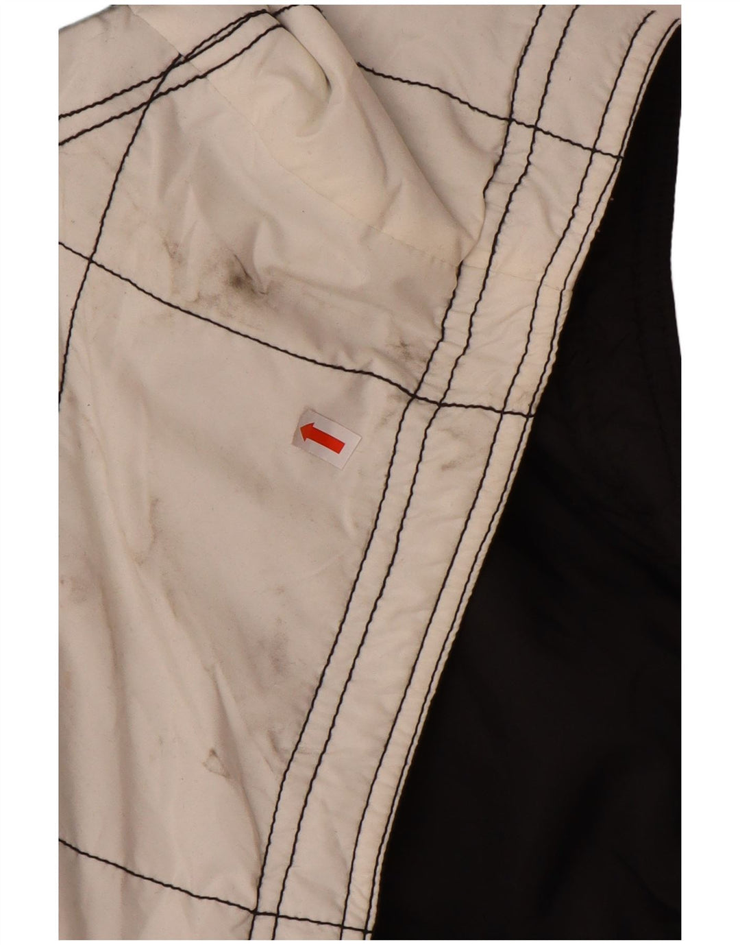 KILLTEC Mens Loose Fit Padded Gilet UK 40 Large White Colourblock