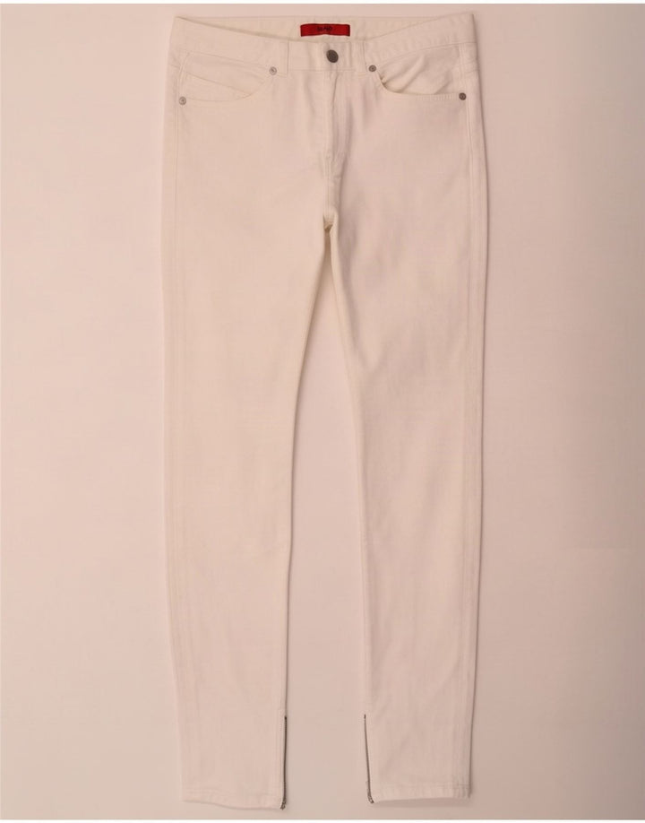 Hugo Boss Womens Slim Jeans W28 L32 White Cotton