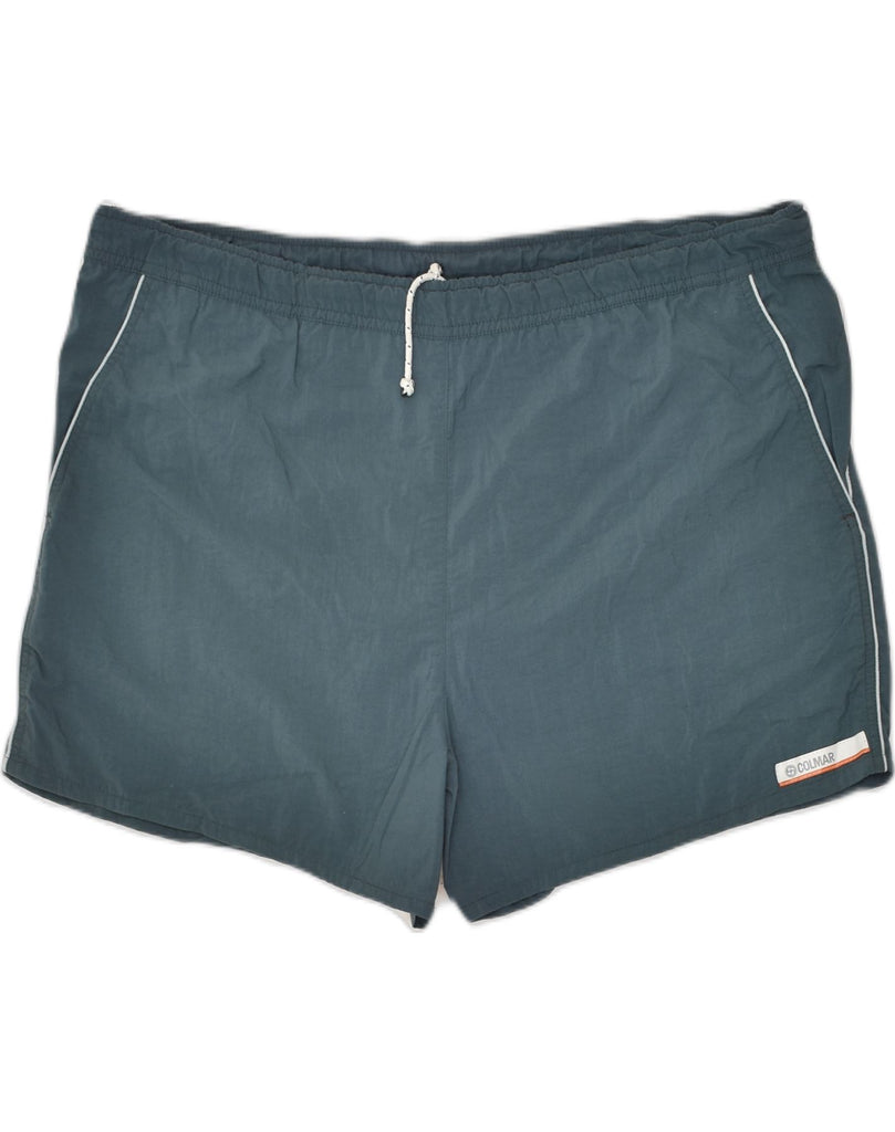 COLMAR Mens Sport Shorts IT 54 2XL Green Polyester | Vintage Colmar | Thrift | Second-Hand Colmar | Used Clothing | Messina Hembry 