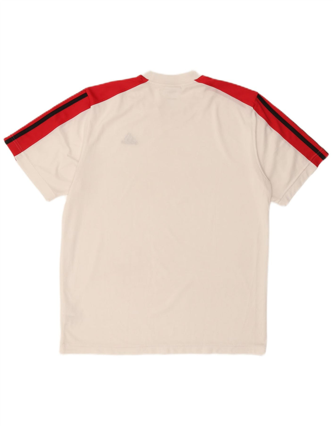 Adidas Mens T-Shirt Top UK 40/42 Medium White Colourblock Polyester