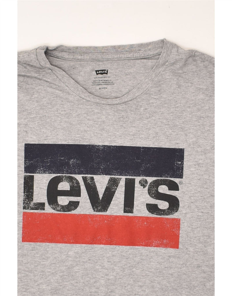 LEVI'S Mens Graphic T-Shirt Top Small Grey Cotton | Vintage Levi's | Thrift | Second-Hand Levi's | Used Clothing | Messina Hembry 