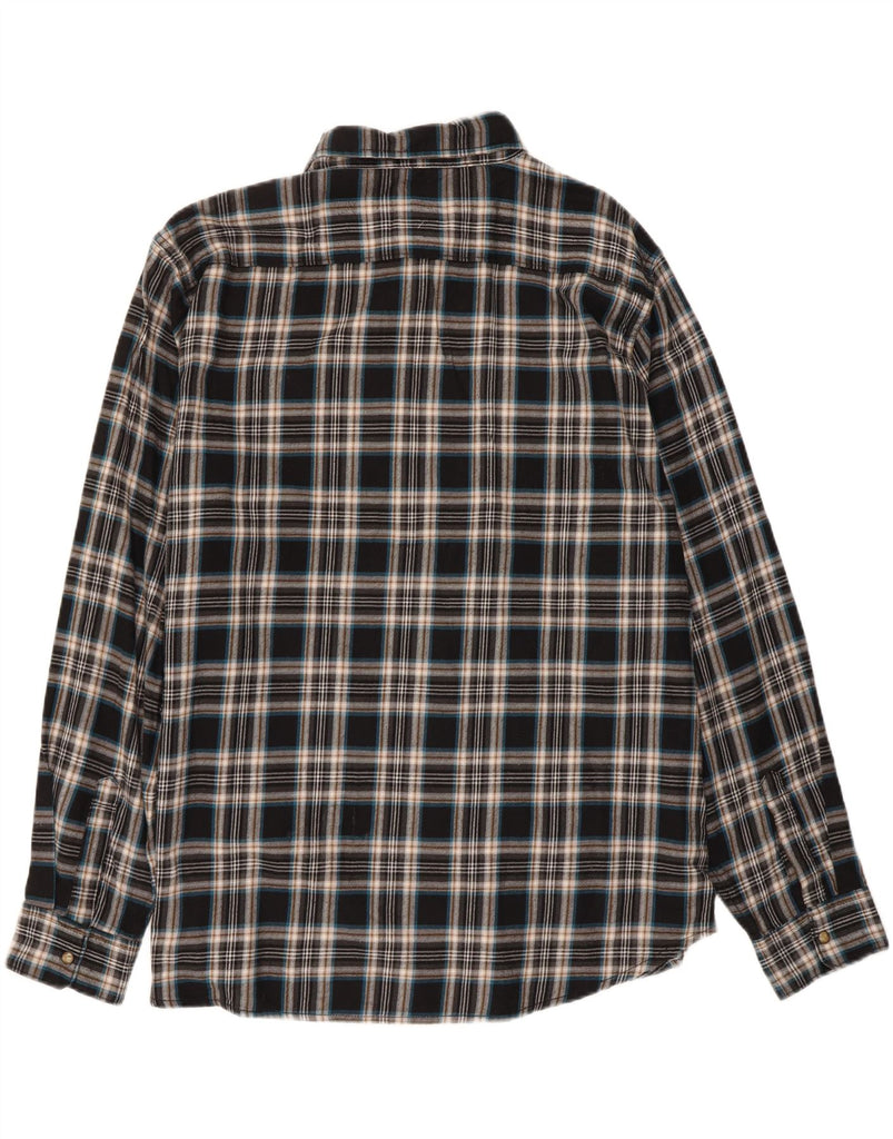WRANGLER Mens Flannel Shirt 3XL Navy Blue Check Cotton Vintage Wrangler and Second-Hand Wrangler from Messina Hembry 