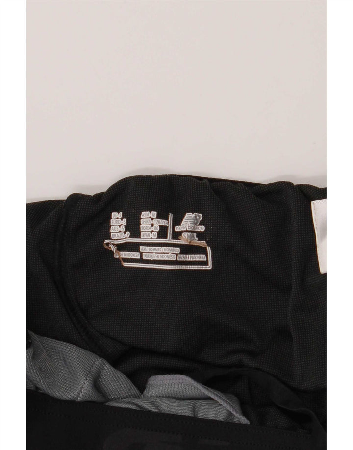 New Balance Mens Sport Shorts Small Grey Colourblock Polyester