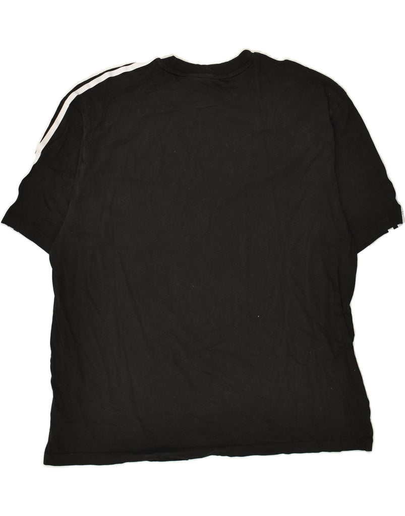 ADIDAS Mens T-Shirt Top Medium Black Cotton | Vintage Adidas | Thrift | Second-Hand Adidas | Used Clothing | Messina Hembry 