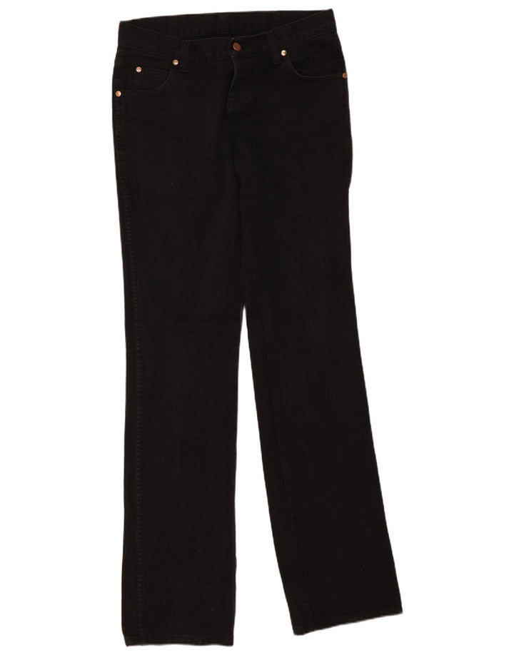 Wrangler Mens Evolution Straight Jeans W32 L36 Black Cotton