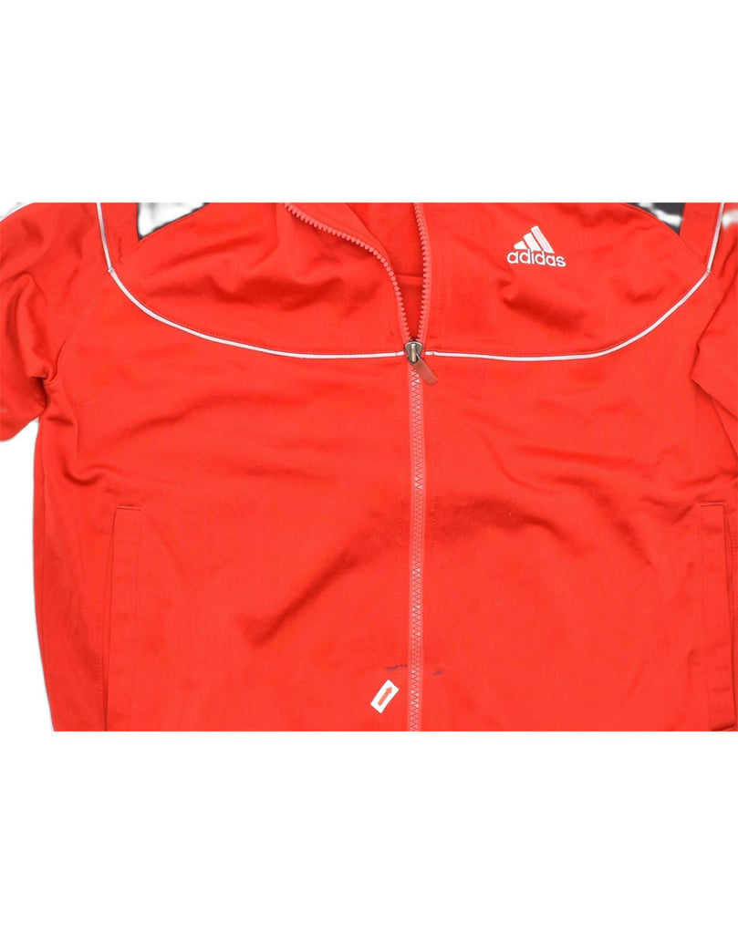 ADIDAS Womens Tracksuit Top Jacket UK 30/32 XS Red Polyester | Vintage | Thrift | Second-Hand | Used Clothing | Messina Hembry 