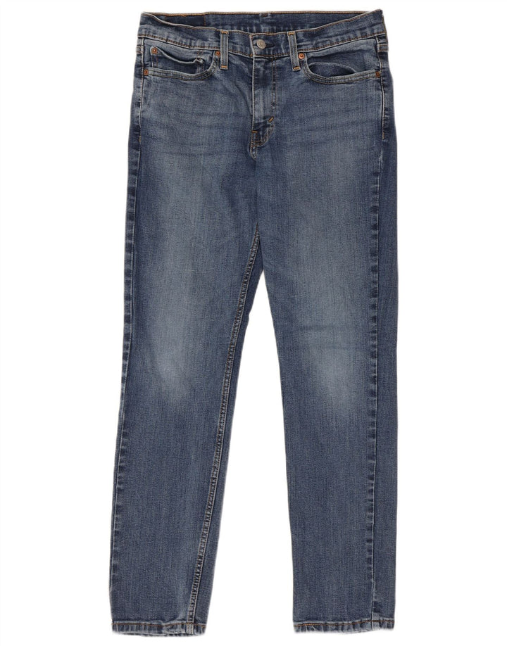 Levi's Mens Straight Jeans W31 L30 Blue Cotton