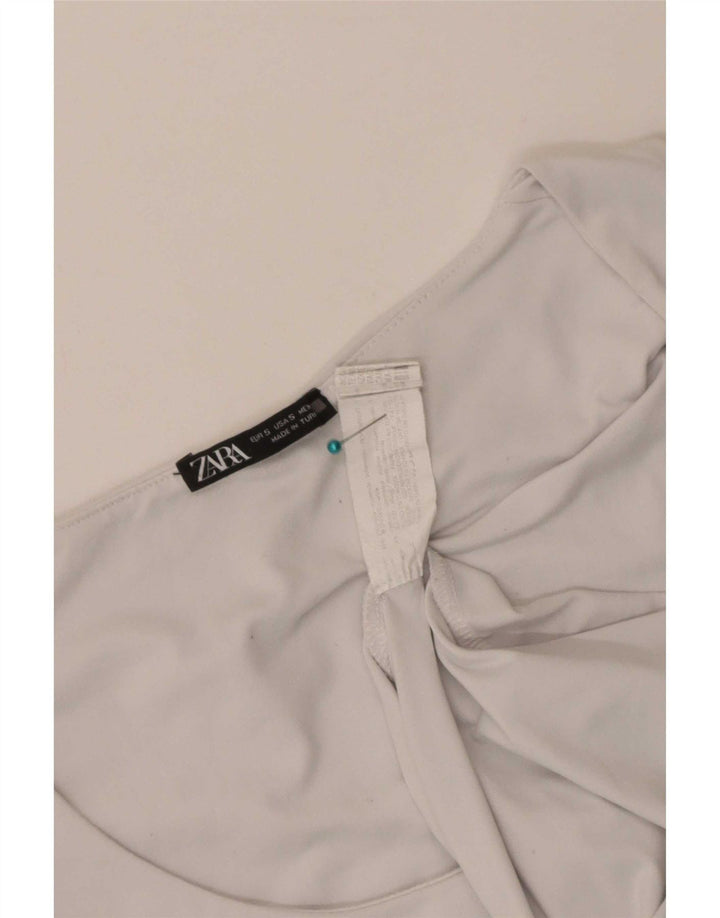 Zara Womens Vest Top UK 8 Small White Polyamide