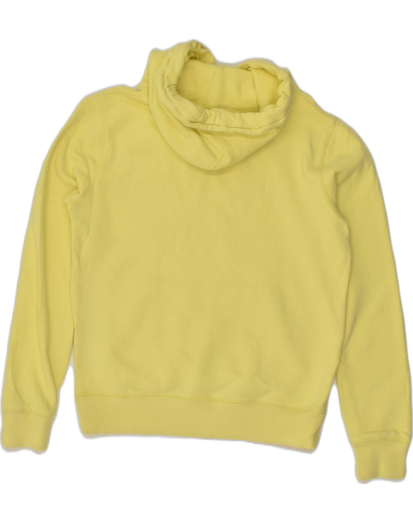 JACK WILLS Womens Graphic Hoodie Jumper UK 8 Small Yellow Cotton | Vintage Jack Wills | Thrift | Second-Hand Jack Wills | Used Clothing | Messina Hembry 