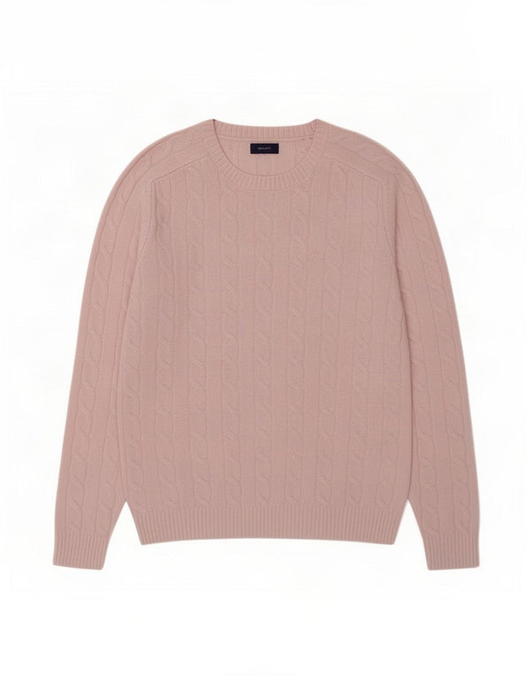 Gant Womens Boat Neck Jumper Sweater UK 14 Medium Pink