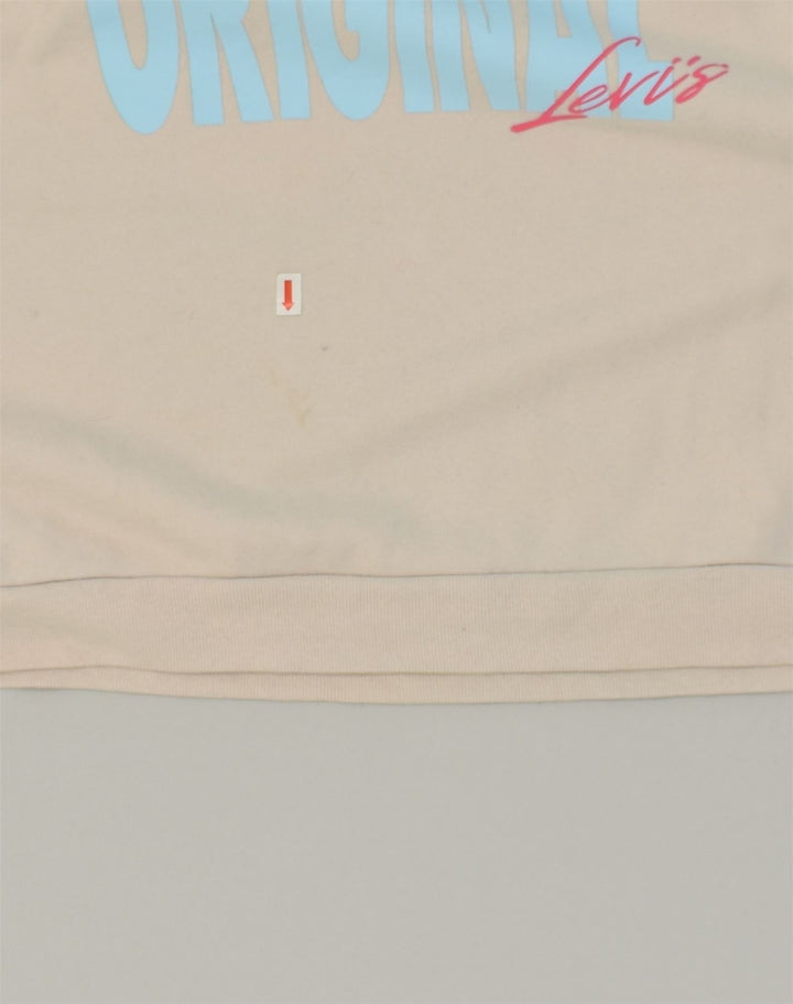 LEVI'S Womens San Francisco Graphic Sweatshirt Jumper UK 6 XS Grey Cotton | Vintage Levi's | Thrift | Second-Hand Levi's | Used Clothing | Messina Hembry 