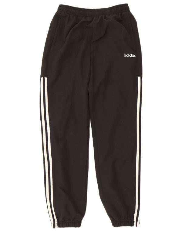 Adidas Boys Tracksuit Trousers Joggers 13-14 Years Black Polyester
