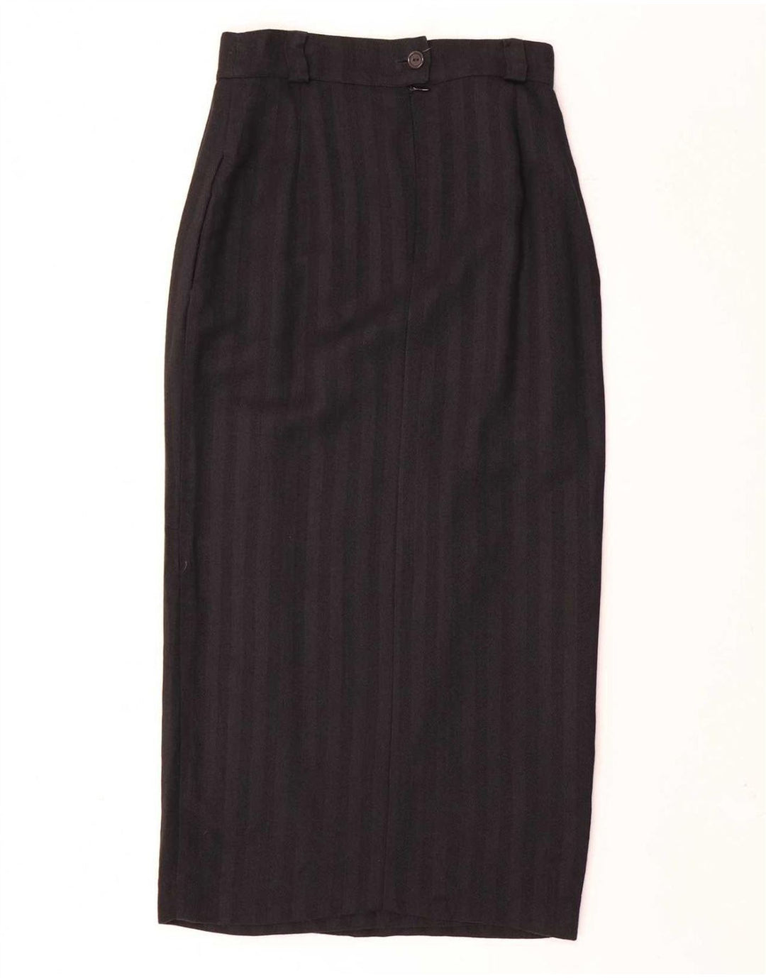 Marella Womens 4 Button 2 Piece Skirt Set UK 10 Small W26 Black Striped