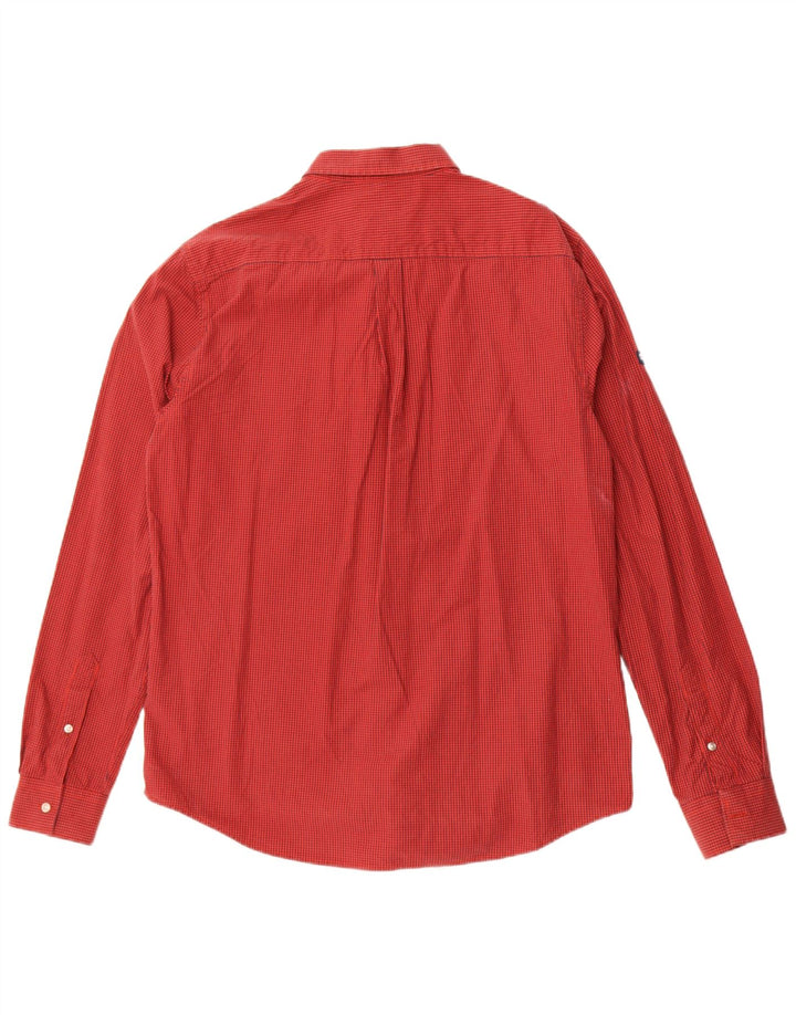 Superdry Mens Regular Fit Shirt XL Red Gingham Cotton