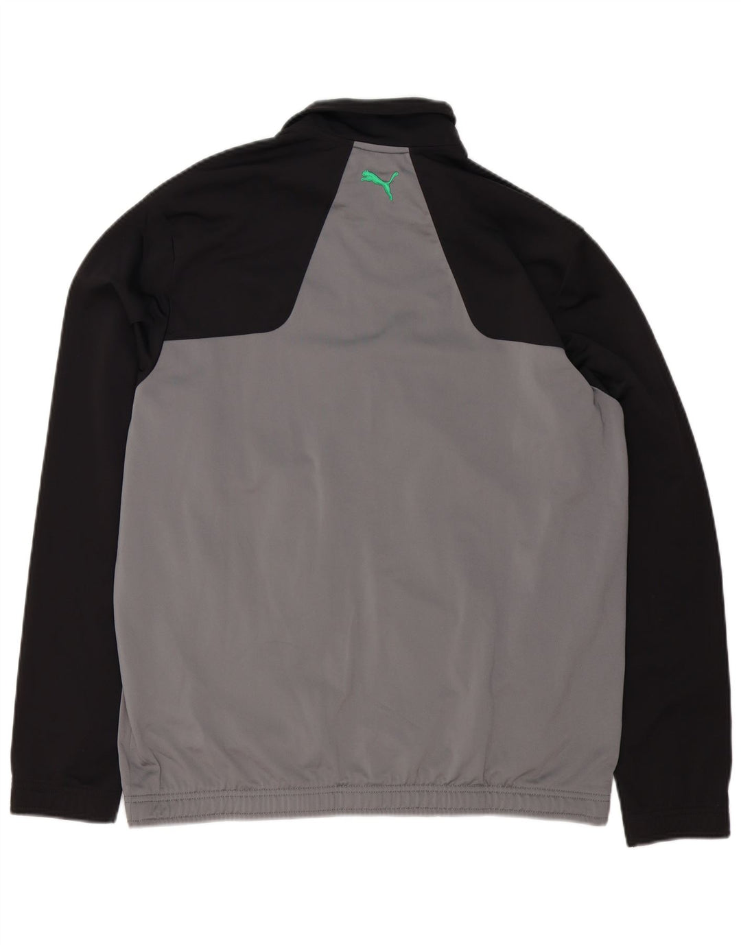 Puma Mens Graphic Loose Fit Tracksuit Top Jacket Small Grey Colourblock