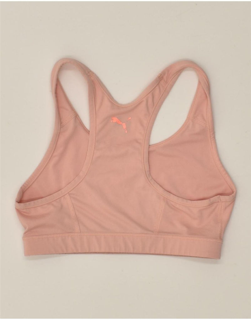 PUMA Womens Graphic Sport Bra Top UK 12 Medium Pink | Vintage Puma | Thrift | Second-Hand Puma | Used Clothing | Messina Hembry 